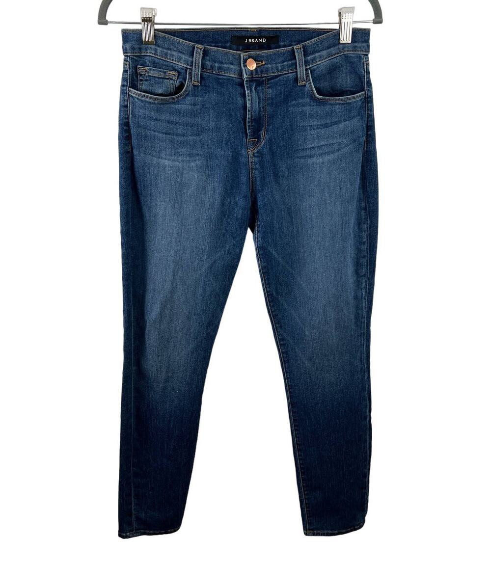 J Brand Dark Blue Mid-Rise Skinny Fit Jeans 5-Pockets Ankle Stretch Denim 29